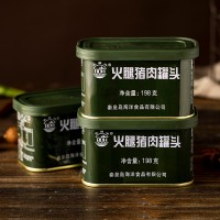 北戴河火腿猪肉罐头火腿午餐肉三明治速食家庭应急长期储备食品