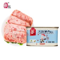 赖记小白猪火腿猪肉午餐肉罐头整箱装熟食火锅食材速食罐头批发