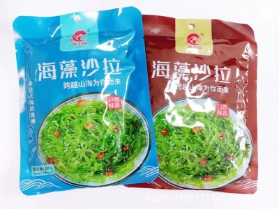 海带丝即食裙带菜海白菜咸菜沙拉海草日料寿司沙律芥末味海藻梗丝图3