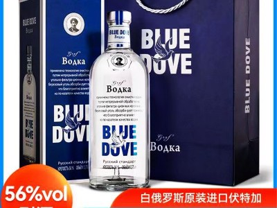 俄罗斯金沙皇伯爵伏特加56度洋酒烈酒750ml礼盒批发一件代发图4
