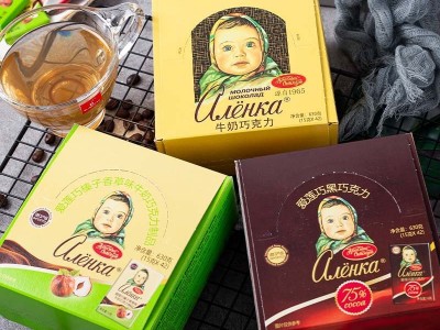 俄罗斯进口爱莲巧零食大头娃娃牛奶迷你黑巧克力15克*42块 包邮图3