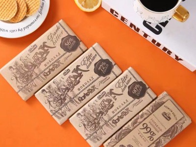 进口斯巴达克纯黑巧克力90％牛皮纸俄罗斯纯可可脂90克黑巧代餐图4