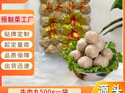 牛肉丸潮汕牛筋丸子火锅配菜烧烤串串空气炸锅食材oem图5