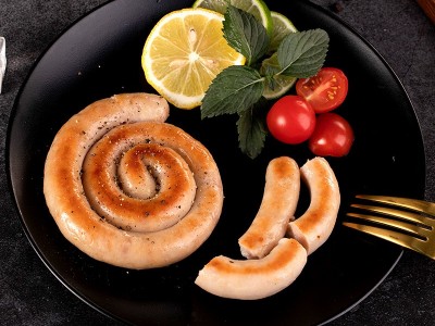 早餐烤肠烧烤肉肠圈圈肠德式盘肠外卖夜市摆摊食材半成品2包起批图4