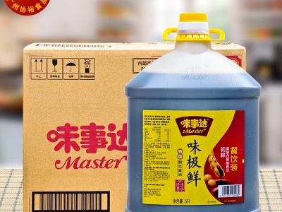供应 开平生产 肠粉专用 鲜甜 5L*4桶 味事达味极鲜酱油图5