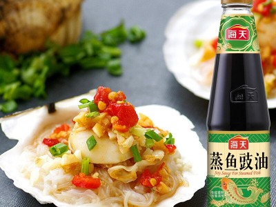 海天 蒸鱼豉油450ml*12瓶 一箱 粤菜厨房烹饪蒸鱼酱油酿造图2