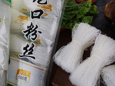 山东龙口粉丝厂家招商多规格 纯豌豆绿豆粉丝500g 火锅粉丝细粉丝图3