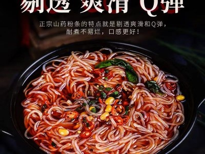 500克袋装铁棍山药粉条源头工厂供应火锅粉条特产批发图2