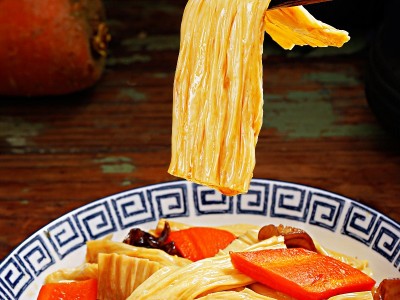 一稞一豆厂家直销龙须腐竹干货豆制品腐皮不挂浆腐竹餐饮家庭食材图4