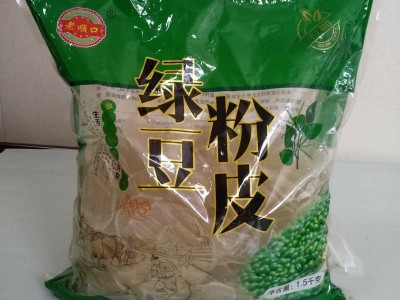 厂家供应 绿豆粉皮3斤装 手工迷你小圆粉皮 绿豆粉皮袋装图3