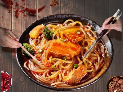 天豫牌1000g装红薯粉条（1000gX18袋）/箱图2