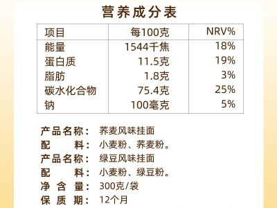 想念面条 批发 荞麦面整箱300g藜麦面燕麦面绿豆面低脂低钠面条图4