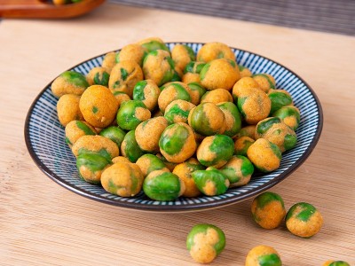 优尔原味香辣蒜香奥尔良烧烤多口味豌豆炒货休闲零食批发 5kg*2图2