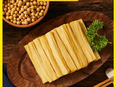 豆黄金鲜腐竹厂家批发豆制品腐竹结豆皮结107g*5袋图4