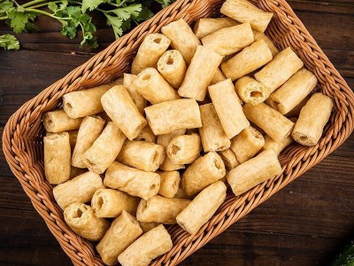 批发干豆肠豆制品麻辣烫原材料素肥肠豆泡素鸡肠丁斋菜素菜厂家图2