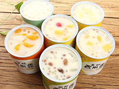 新鲜多口味酸奶西米露整箱混合新鲜橘子什锦菠萝黄桃椰果商用批发图3