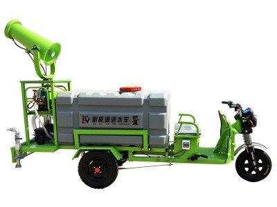 电动三轮洒水车工地用多功能道路除尘绿化消毒车小型新能源雾炮车图2