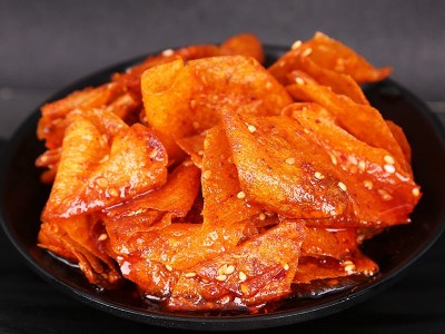 湖南特产手撕豆皮辣片儿时怀旧麻辣摆摊辣味零食小吃豆干网 红辣条图5