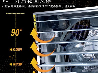工业负压风机排气扇大功率换气扇养殖场强力抽风机排风扇窗式除尘图3