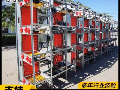 框架蛋鸡笼工业化养殖设备全自动化畜牧饲养机械热镀锌立体养鸡笼图2