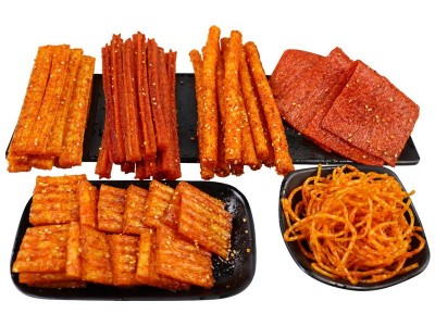 湖南辣条大包批货125g面筋辣片辣条批发麻辣零食批發零食辣条图4