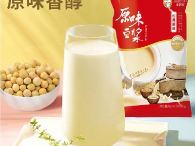 500g豆浆粉甜味原味红枣豆浆粉大豆奶粉商用餐饮早餐金碧园批发图3