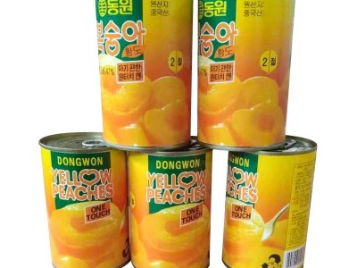 新鲜黄桃罐头425g*12罐 整箱批发砀山糖水黄桃水果捞罐头礼盒装图5