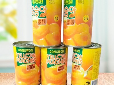 厂家糖水无核黄桃罐头820g*24罐 批发烘焙专用新鲜水果罐头整箱装图4