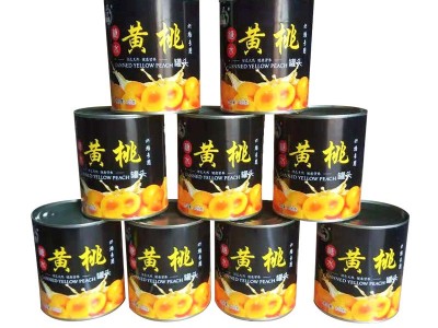 厂家糖水无核黄桃罐头820g*24罐 批发烘焙专用新鲜水果罐头整箱装图3