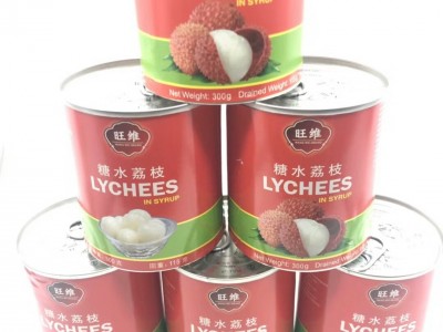 糖水荔枝水果罐头300g*6罐/箱厂家直销批发可出口内销帖牌招商图2