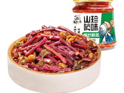 饭扫光香菌竹笋金针菇280g瓶装下饭菜榨菜酱拌饭酱小菜香菇牛肉酱图5