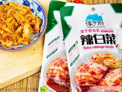 淳于府韩国泡菜100g*60袋/件拌面辣白菜爽口下饭菜酱菜酸四川泡菜图4
