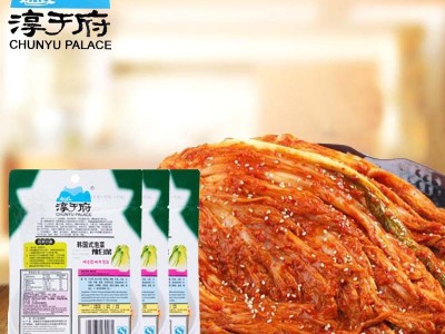 淳于府韩国泡菜100g*60袋/件拌面辣白菜爽口下饭菜酱菜酸四川泡菜图3