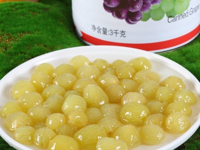 水果罐头葡萄三公斤糖水罐头青提去皮去籽用自助餐饮酒店奶茶烘焙图3