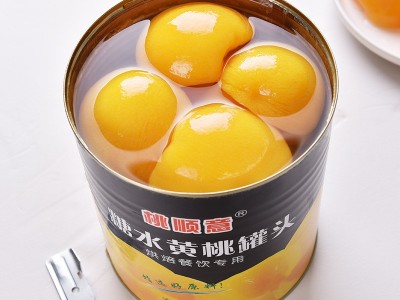 黄桃罐头商用大罐3公斤大桶装3kg水果罐头橘子菠萝什锦桃罐头食品图2