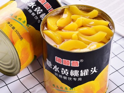 黄桃罐头商用大罐3公斤大桶装3kg水果罐头橘子菠萝什锦桃罐头食品图4