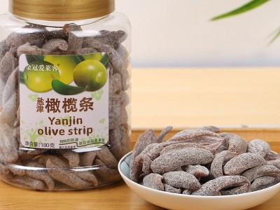橄榄干香港金冠爱莱客盐津橄榄条罐装蜜饯果脯水果干无核橄榄零食图3
