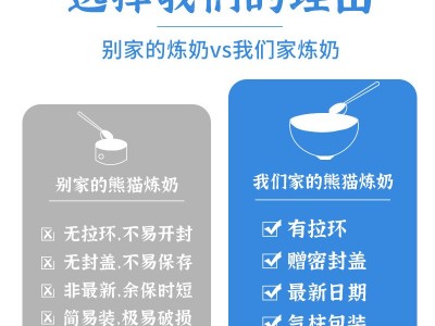 熊猫牌炼乳大瓶5KG练奶练乳奶茶店专用熊猫炼奶烘焙商用大桶家用图2