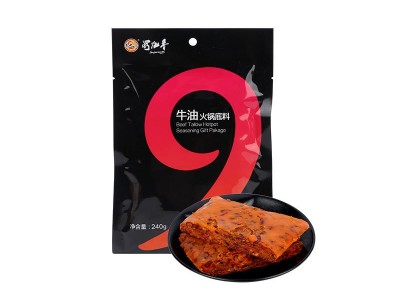 蜀九香厂家批发牛油有渣火锅底料240g串串香麻辣烫冒菜手工调料图4