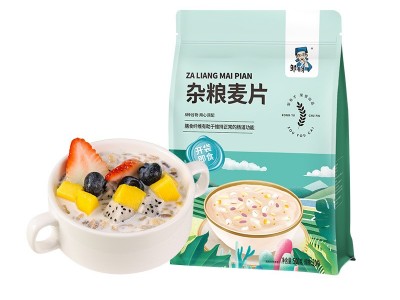 新品杂粮燕麦片500g开袋即食早餐冲泡干吃谷物独装小包装谷物图5