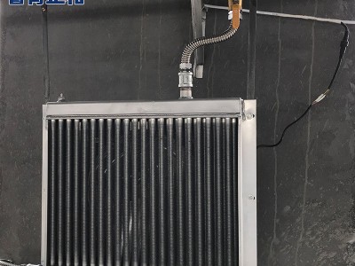 厂家直供养殖育雏水温暖风机散热器 铝扇叶育雏养殖水暖风机图2