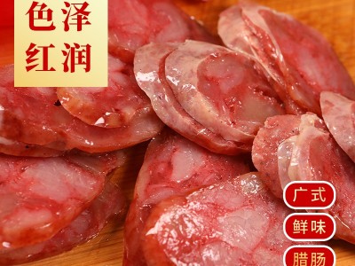 广式鲜味腊肠 正宗广味 农家散养黑猪肉制作 肥瘦比例适中图2