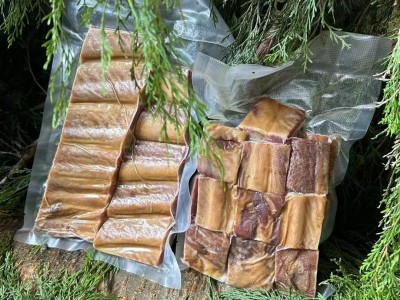 重庆特产腊排骨腊肉排骨 烟熏腊排骨 骨中排风干腊肉中排咸排骨图3