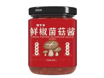 源头工厂销售批发鲜椒菌菇酱拌面酱拌饭酱好吃爽口百搭风味辣椒图5