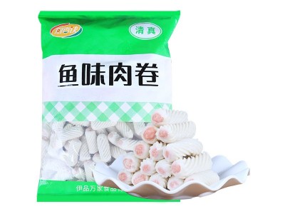 鱼味肉卷夹心鱼卷 麻辣香锅火锅丸子鱼豆腐烧烤串串香淡水鱼肉卷图4