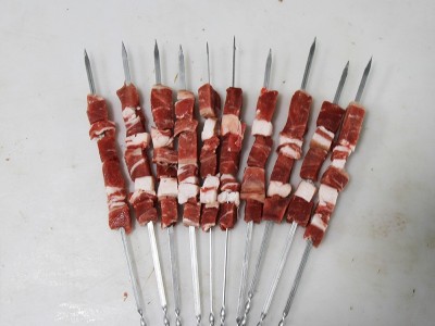 内蒙古羊肉串半成品纯羊肉新鲜羊肉每串净肉20克纯羊肉烧烤食材图4