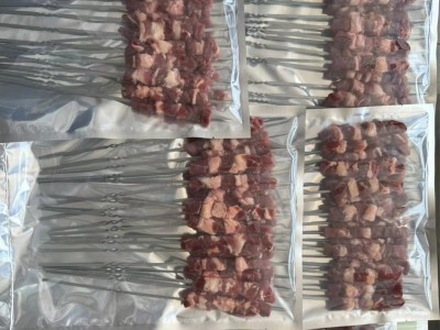 内蒙古羊肉串半成品纯羊肉新鲜羊肉每串净肉20克纯羊肉烧烤食材图3