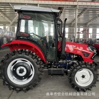 跨境出口拖拉机大中型农用拖拉机100匹马力水旱地两用四轮拖拉机