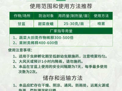 农药杀虫剂高氯甲维盐氯氟氰菊酯茶果树蓝甜夜蛾害虫高效农药蔬菜图4