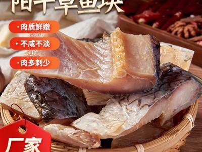 厂家加工定制阳干草鱼块 腌制风干鱼 真空包装鱼淡水鱼鱼块图2